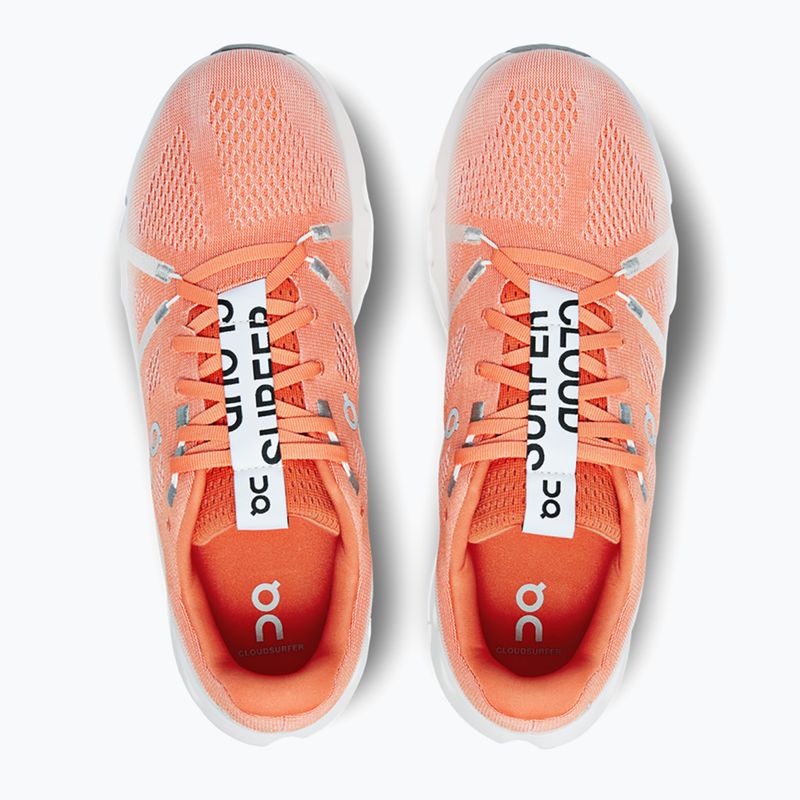 Scarpe da corsa On Cloudsurfer bianco/fiamma da uomo 13