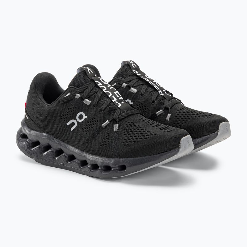 Scarpe da corsa da donna On Running Cloudsurfer nero 4