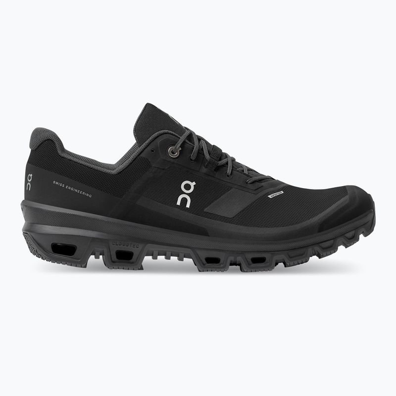 Uomo On Running Cloudventure Scarpe da corsa impermeabili nere 9