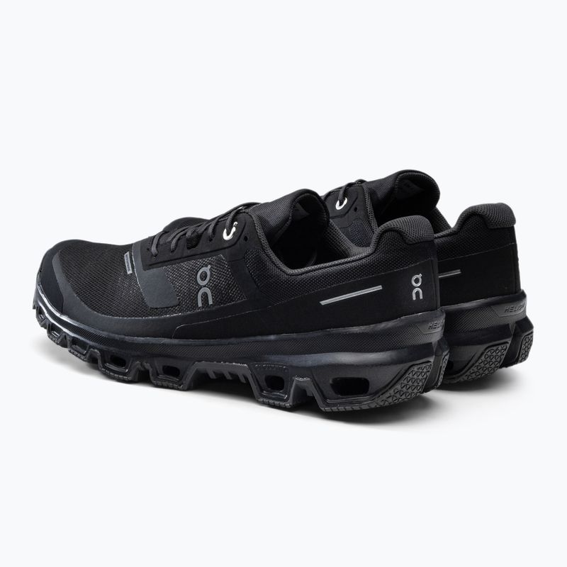 Uomo On Running Cloudventure Scarpe da corsa impermeabili nere 3