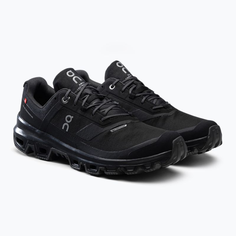 Uomo On Running Cloudventure Scarpe da corsa impermeabili nere 5