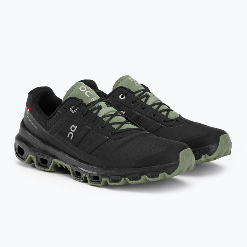 Scarpe da corsa On Cloudventure uomo nero/reseda 4