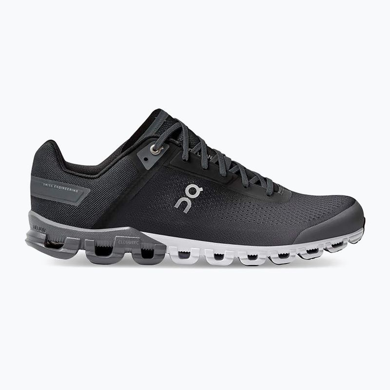 Scarpe da corsa On Running Cloudflow nero/asfalto da uomo 12