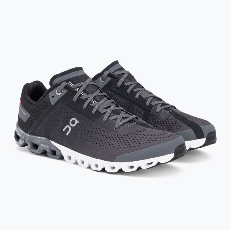 Scarpe da corsa On Running Cloudflow nero/asfalto da uomo 4