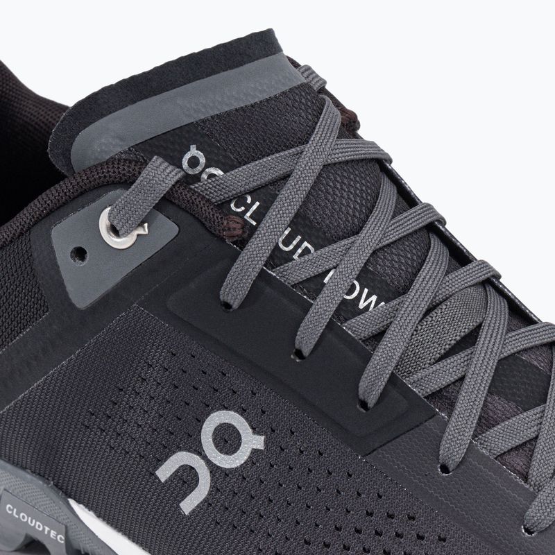 Scarpe da corsa On Running Cloudflow nero/asfalto da uomo 8