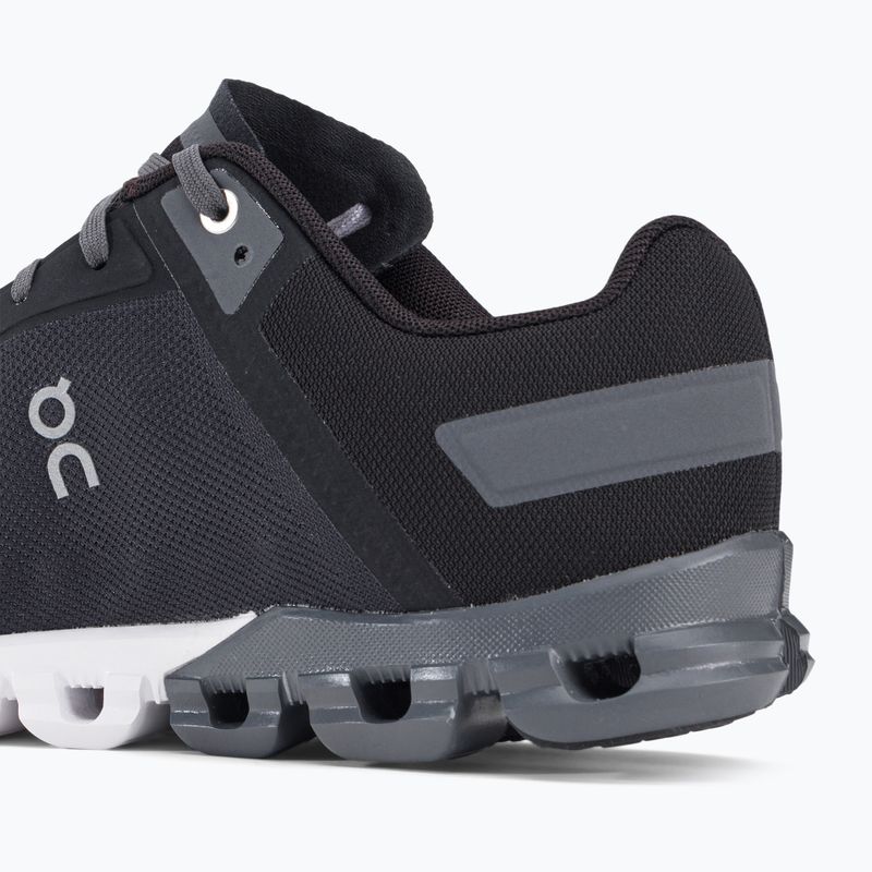 Scarpe da corsa On Running Cloudflow nero/asfalto da uomo 10