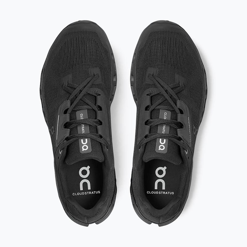 Scarpe da corsa da uomo On Cloudstratus nero 15