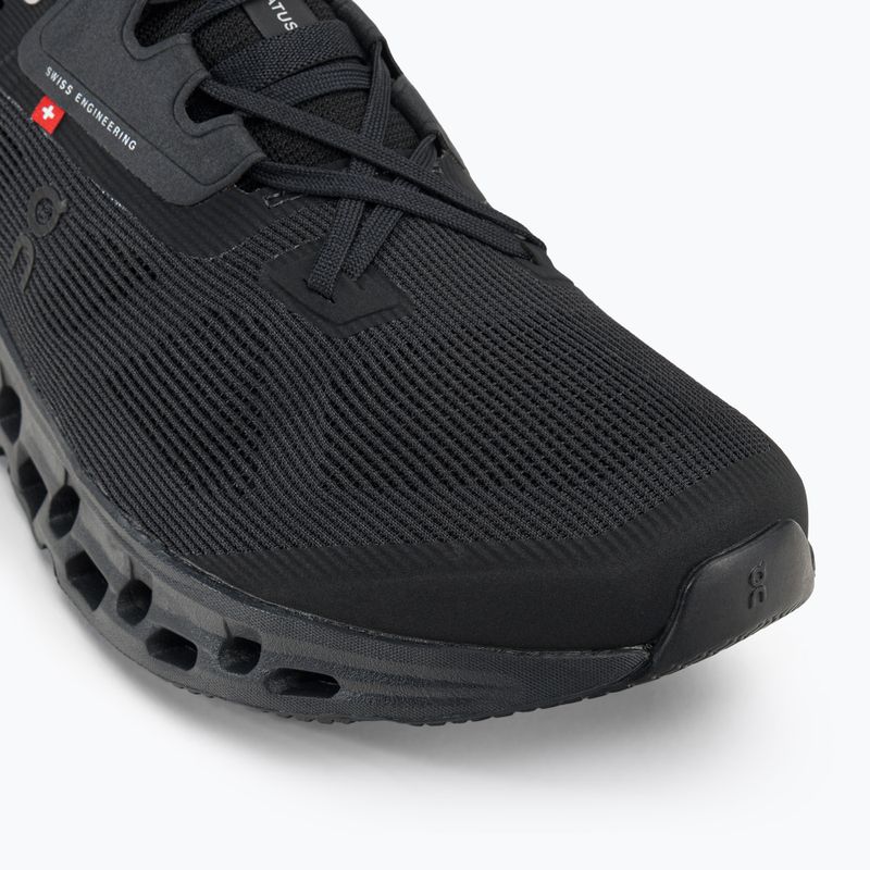 Scarpe da corsa da uomo On Cloudstratus nero 7