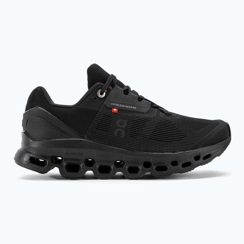 Scarpe da corsa da donna On Cloudstratus nero 2