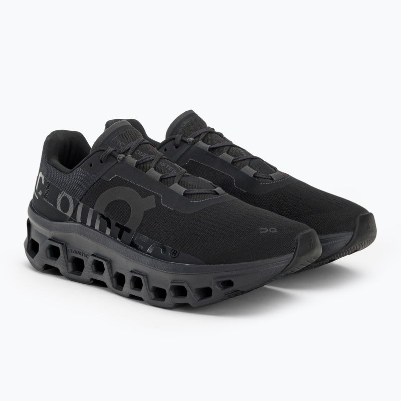 Uomo On Running Cloudmonster scarpe da corsa nere 4