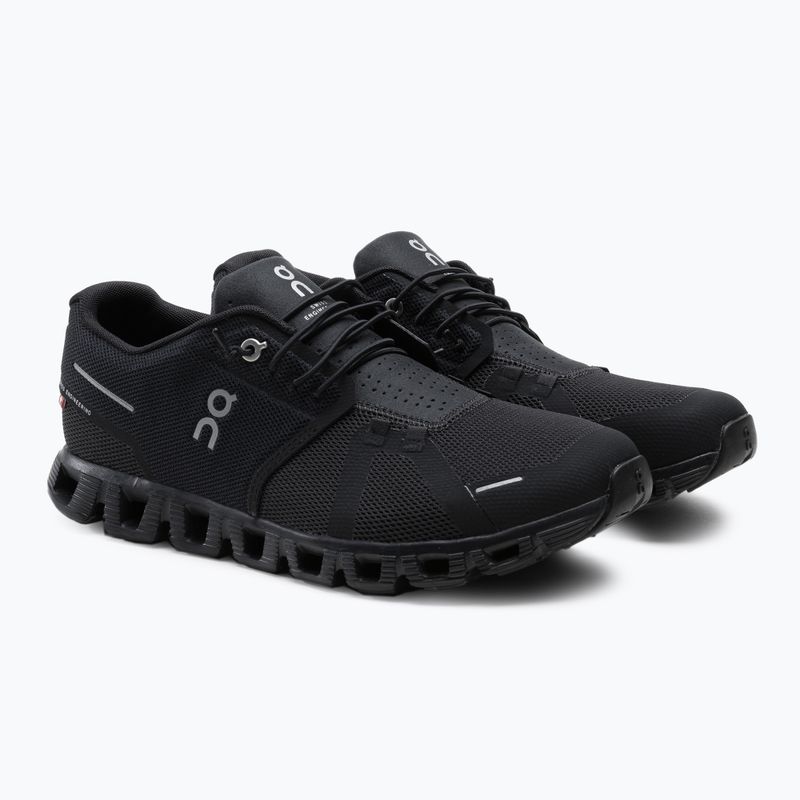 Scarpe da corsa da uomo On Cloud 5 nero 4