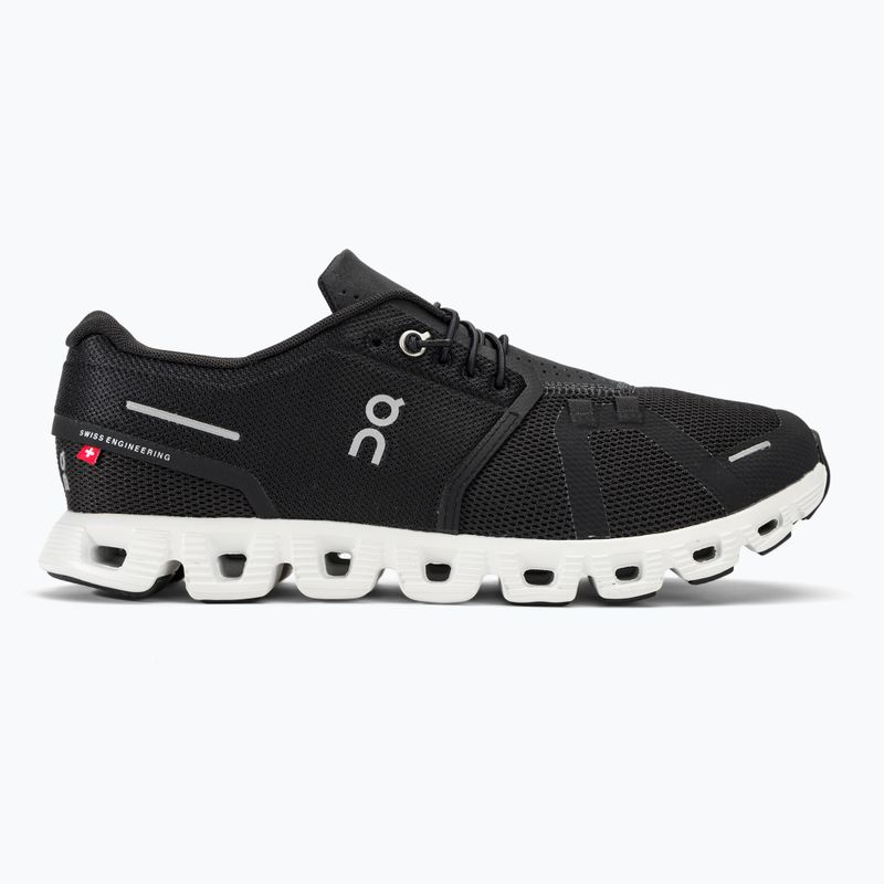 Scarpe da corsa On Running Cloud 5 bianco/nero da uomo 2