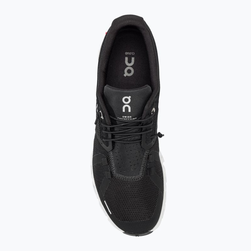 Scarpe da corsa On Running Cloud 5 bianco/nero da uomo 5
