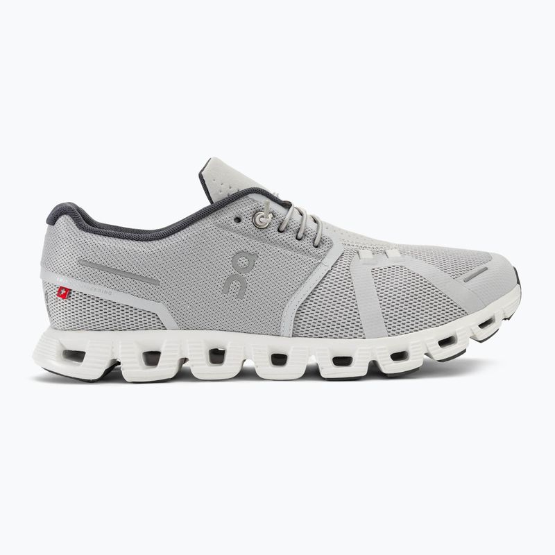 Scarpe da corsa On Cloud 5 ghiacciaio/bianco da uomo 2