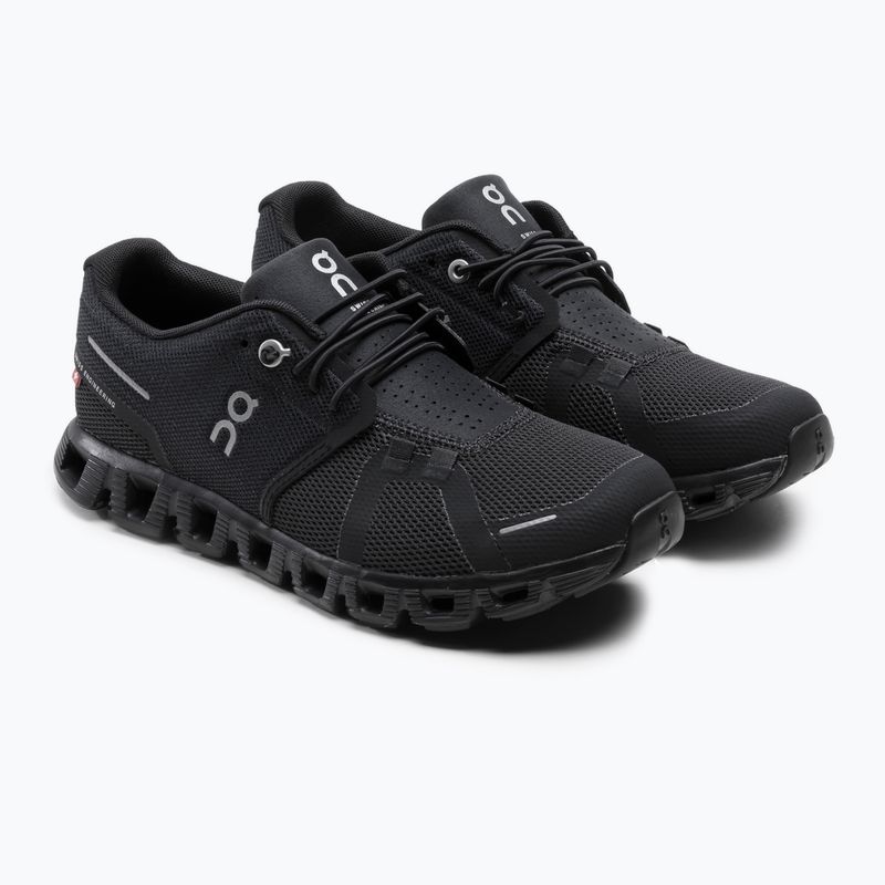 Scarpe da corsa da donna On Cloud 5 nero 4