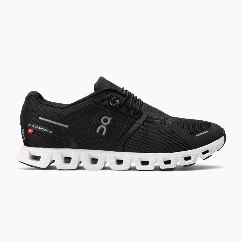Scarpe da corsa da donna On Cloud 5 nero/bianco 2