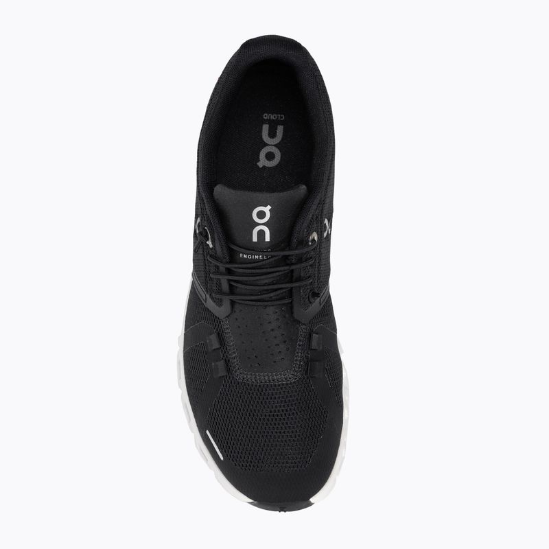 Scarpe da corsa da donna On Cloud 5 nero/bianco 6