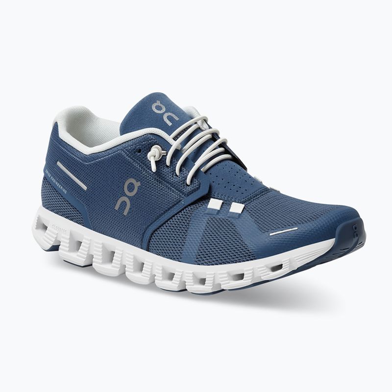 Scarpe da corsa On Cloud 5 denim/bianco Donna 8