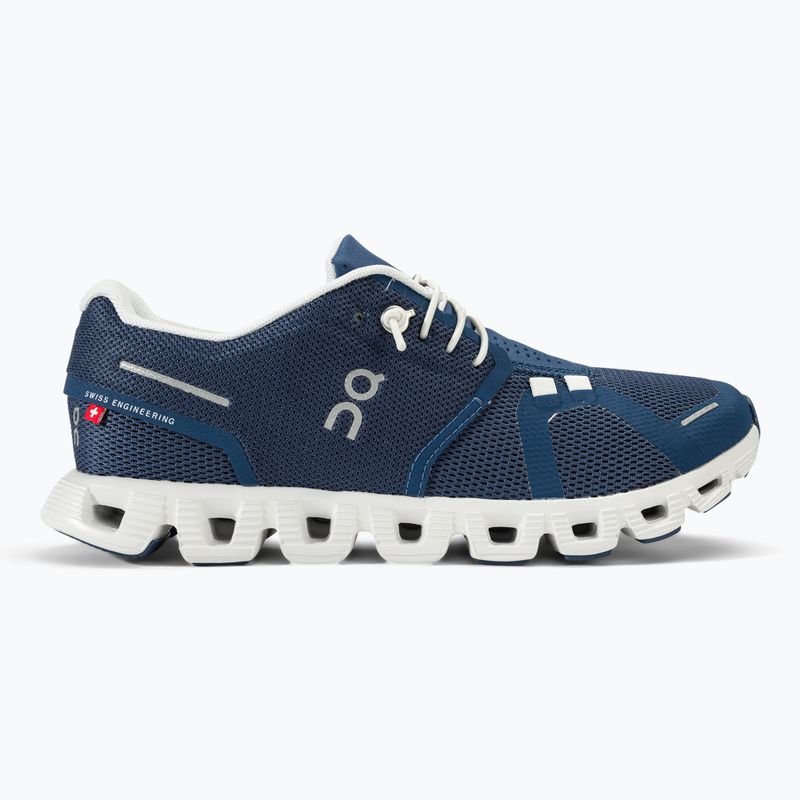 Scarpe da corsa On Cloud 5 denim/bianco Donna 2