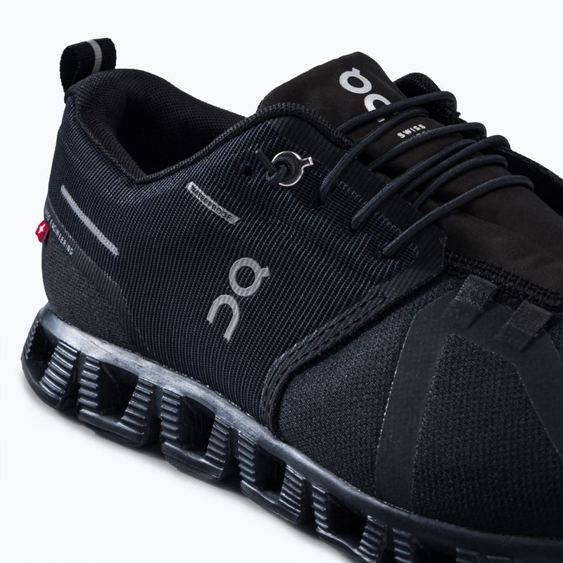 Scarpe da corsa da uomo On Cloud 5 Waterproof nero 8