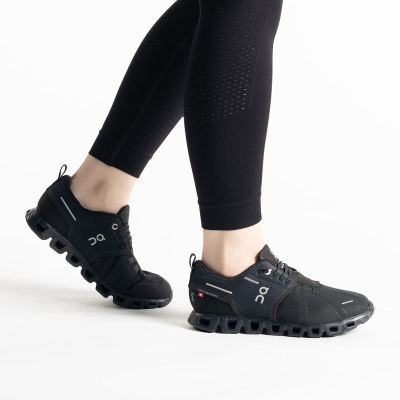 Scarpe da corsa da donna On Cloud 5 Waterproof nero 2