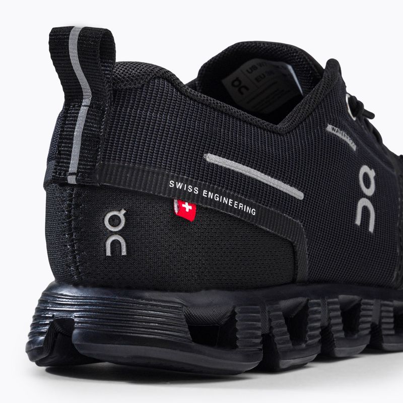 Scarpe da corsa da donna On Cloud 5 Waterproof nero 11