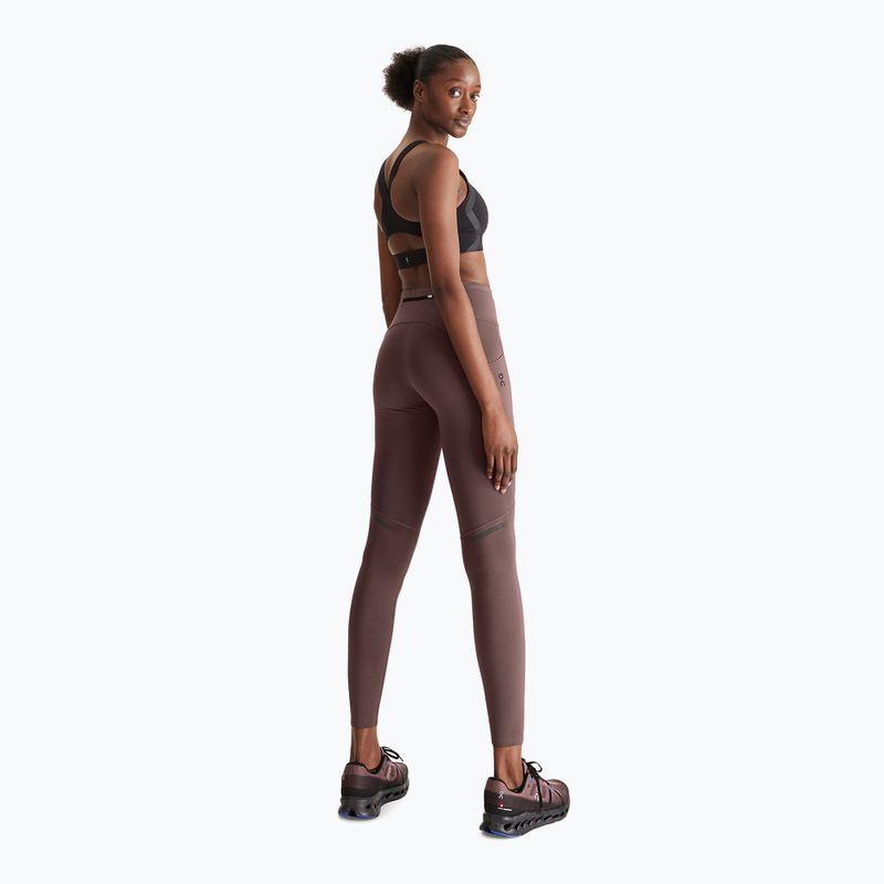 Leggings da corsa da donna On Performance Winter grape 2