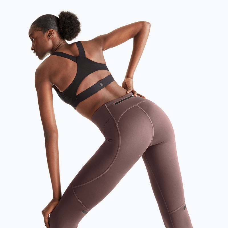 Leggings da corsa da donna On Performance Winter grape 4