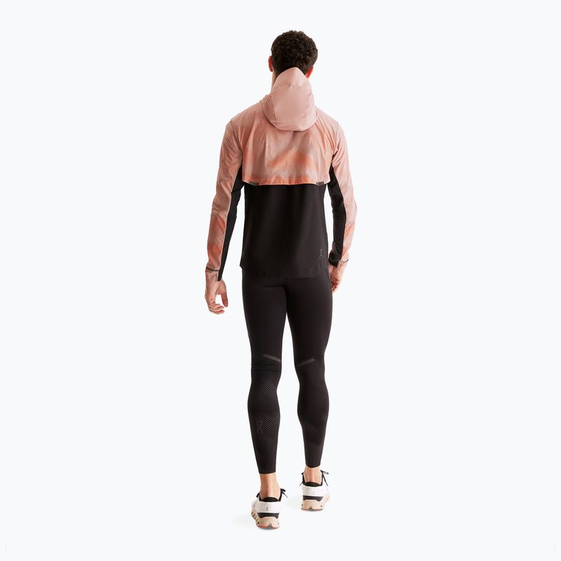 Giacca da corsa On Running Weather Lumos woodrose/nero da uomo 2
