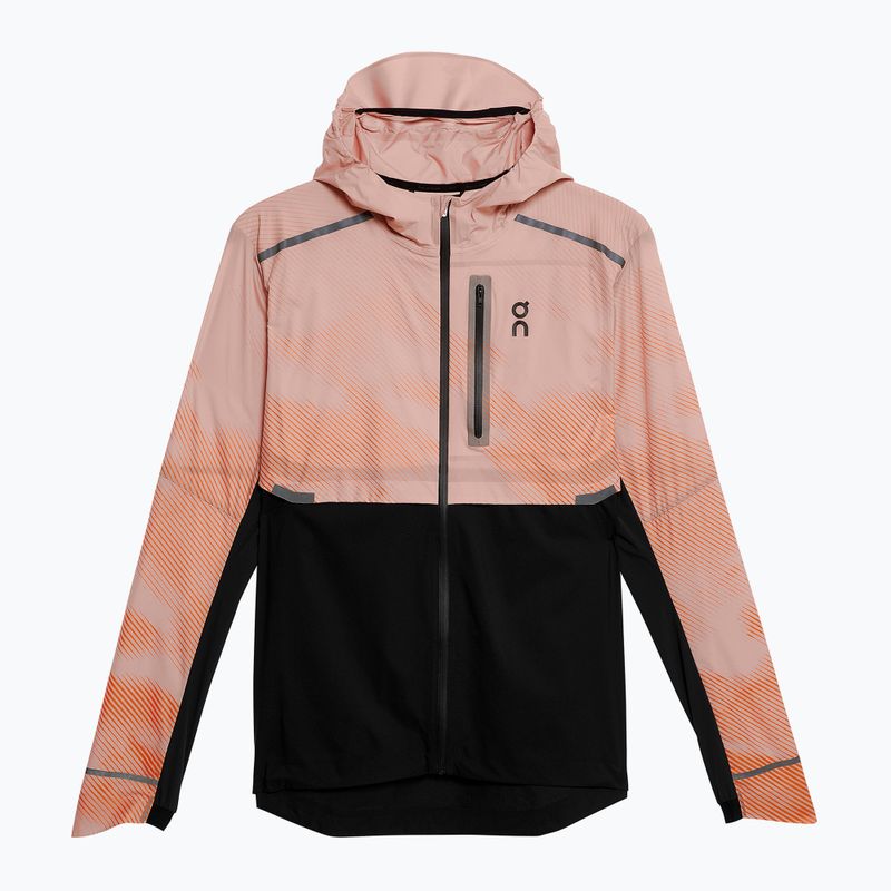 Giacca da corsa On Running Weather Lumos woodrose/nero da uomo 6
