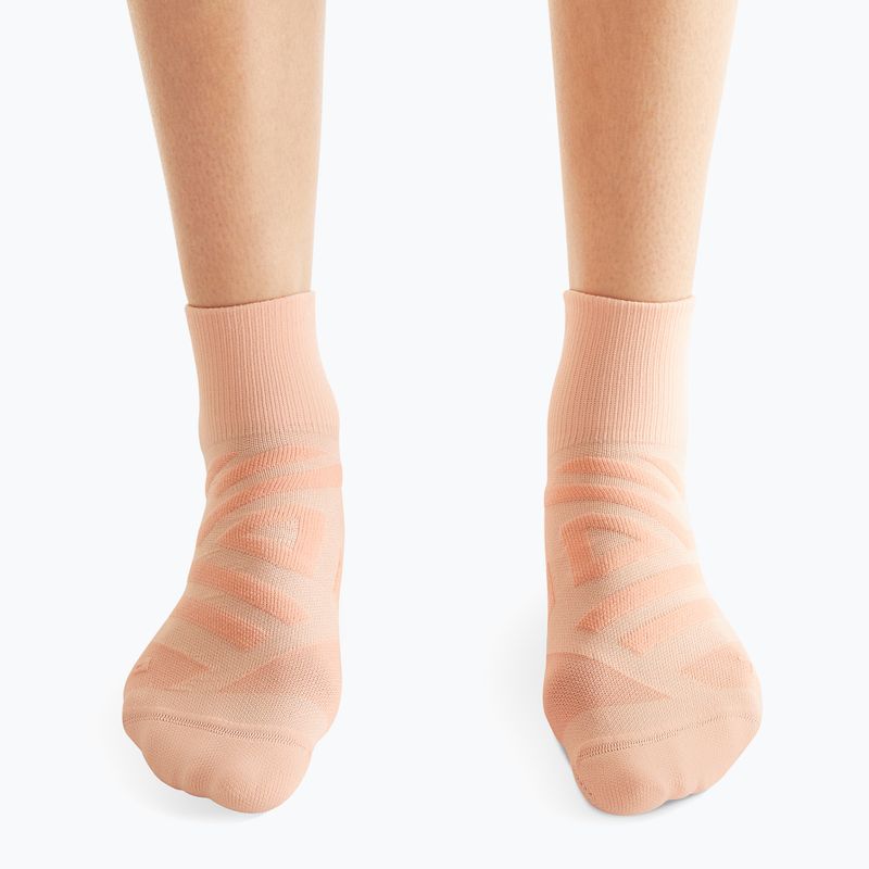 Calzini da corsa On Running Performance Mid rosa/fenicottero da donna 6