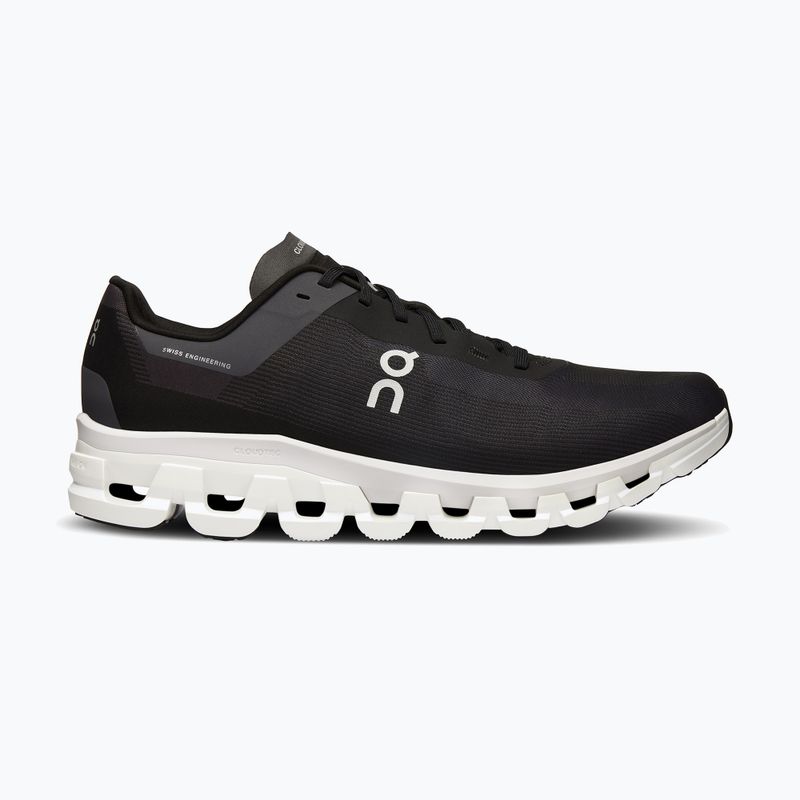 Scarpe da corsa On Cloudflow 4 bianco/nero da uomo 7