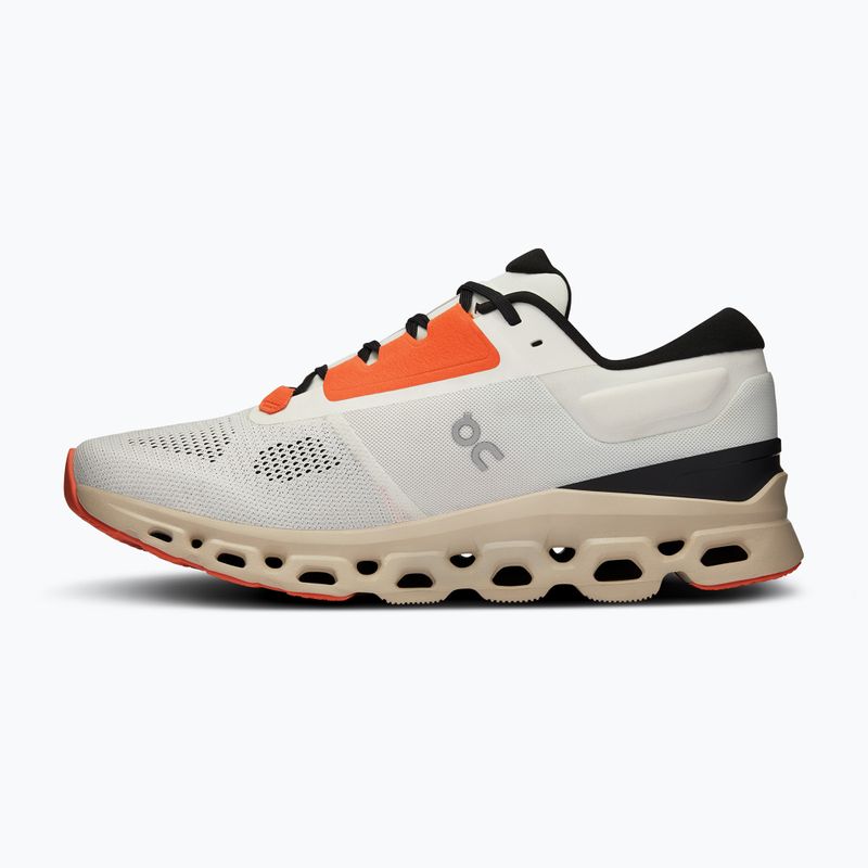 Scarpe da corsa On Cloudstratus 3 bianco/nero/sabbia da uomo 4