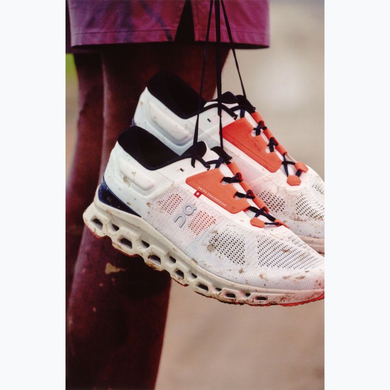 Scarpe da corsa On Cloudstratus 3 bianco/nero/sabbia da uomo 12