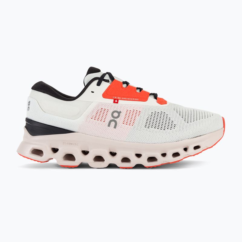 Scarpe da corsa On Cloudstratus 3 bianco/nero/sabbia da uomo 2