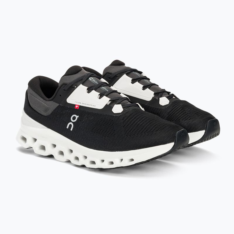 Scarpe da corsa On Cloudstratus 3 nero/gelo da uomo 5