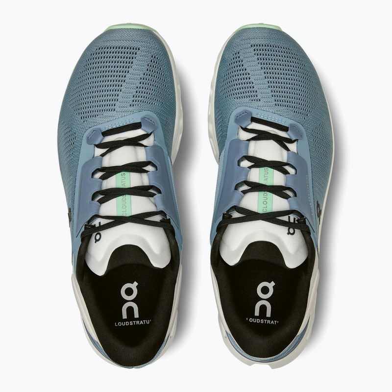 Scarpe da corsa On Cloudstratus 3 lavaggio/metallo da uomo 11