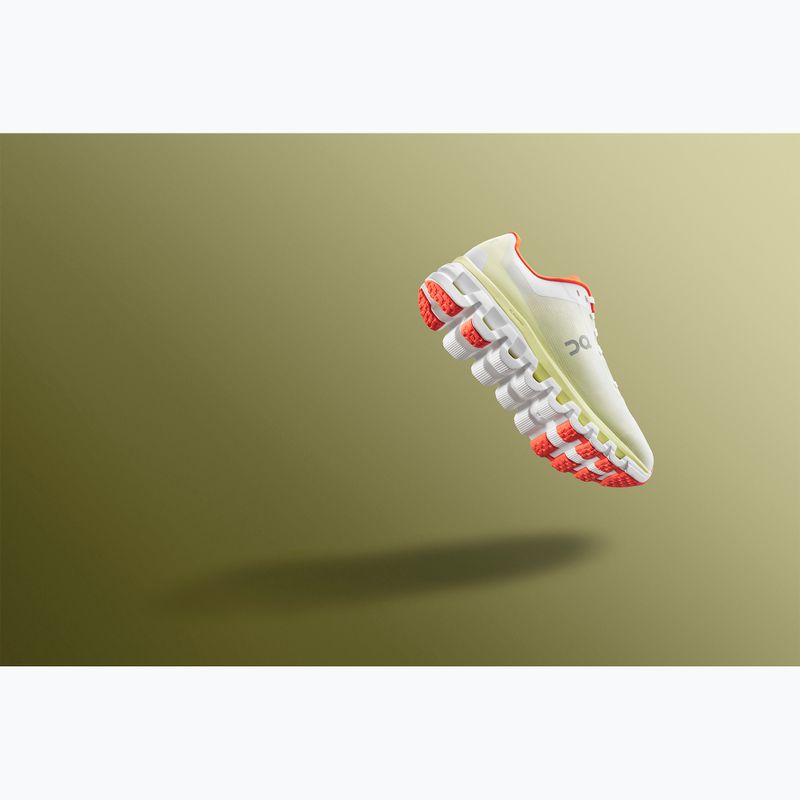 Scarpe da corsa da donna On Cloudflow 4 white/hay 8