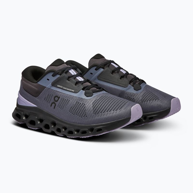 Scarpe da corsa da donna On Cloudstratus 3 metallo/glicine 8