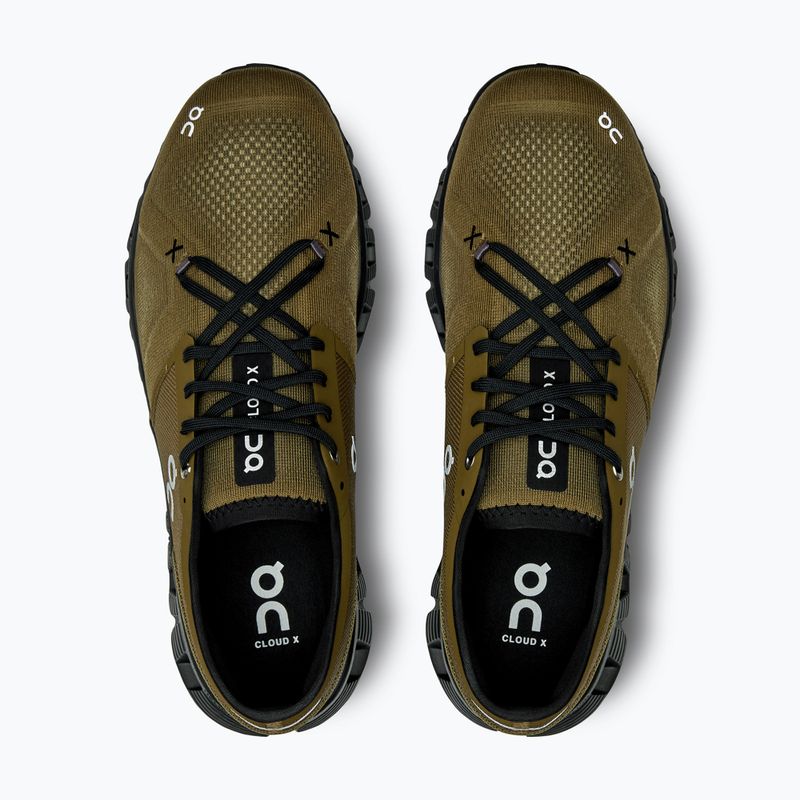 Scarpe da corsa da uomo On Running Cloud X 3 hunter/nero 6