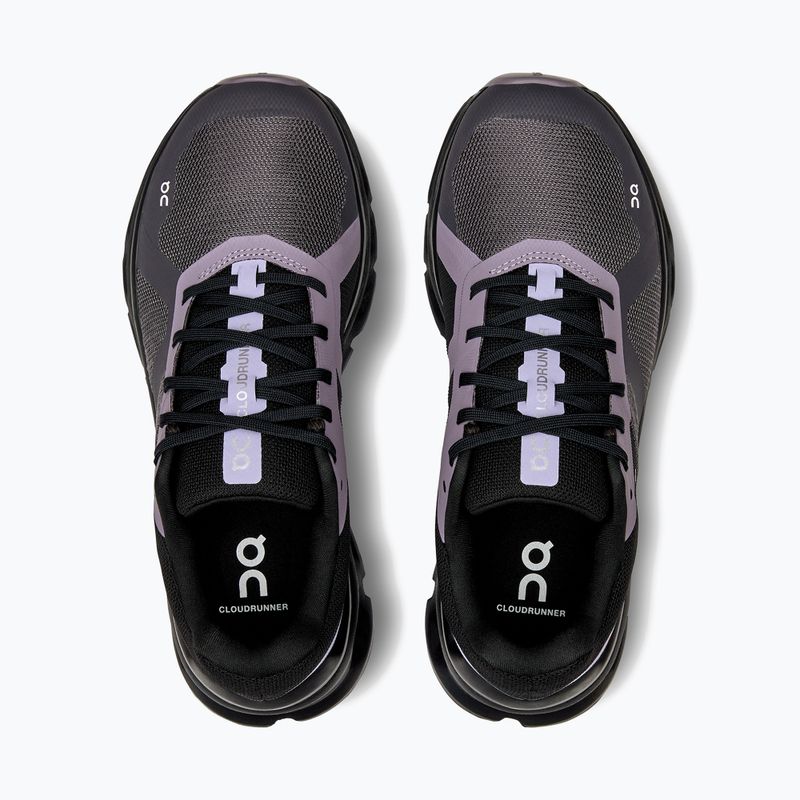 Scarpe da corsa On Cloudrunner da donna in ferro/nero 15