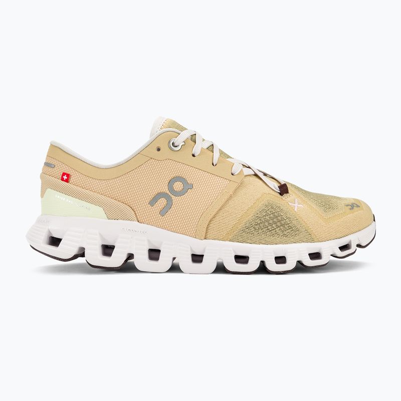 Scarpe da corsa On Cloud X 3 savana/frost da donna 2