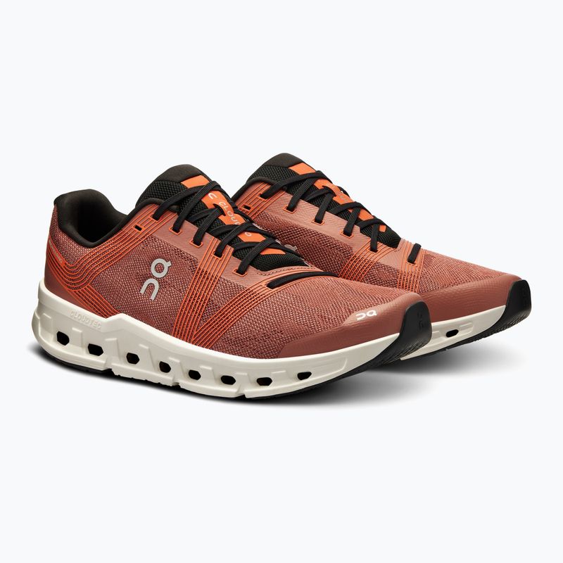 Scarpe da corsa On Running Cloudgo Wide mogano/avorio da uomo