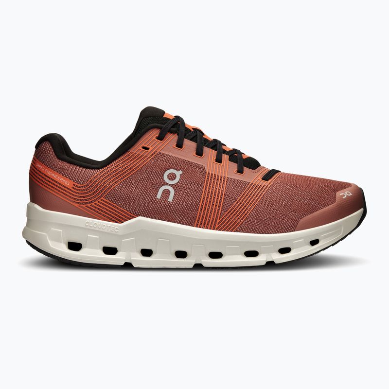 Scarpe da corsa On Running Cloudgo Wide mogano/avorio da uomo 2