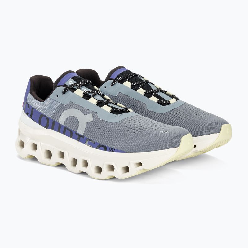 Scarpe da corsa On Cloudmonster mist/blueberry Uomo 4