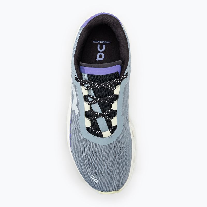 Scarpe da corsa da donna On Cloudmonster mist/blueberry 5