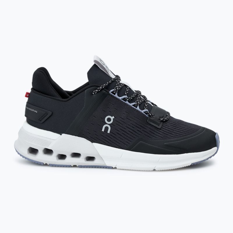 Scarpe da corsa On Running Cloudnova Flux nero/piuma non colorate da donna 2