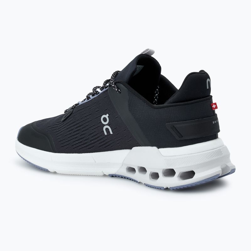 Scarpe da corsa On Running Cloudnova Flux nero/piuma non colorate da donna 3
