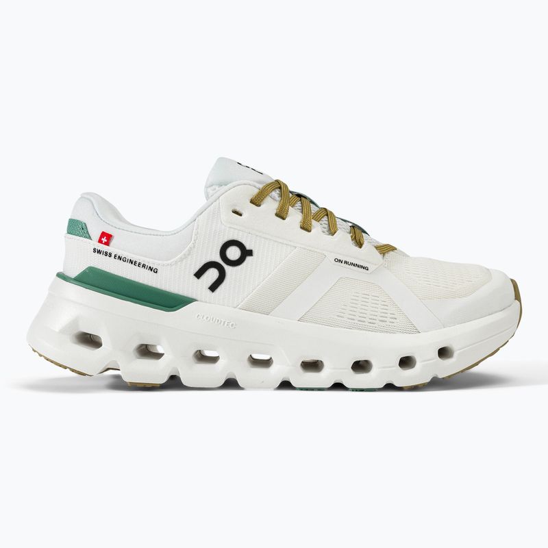 Scarpe da corsa On Cloudrunner 2 tinta/verde da donna 2