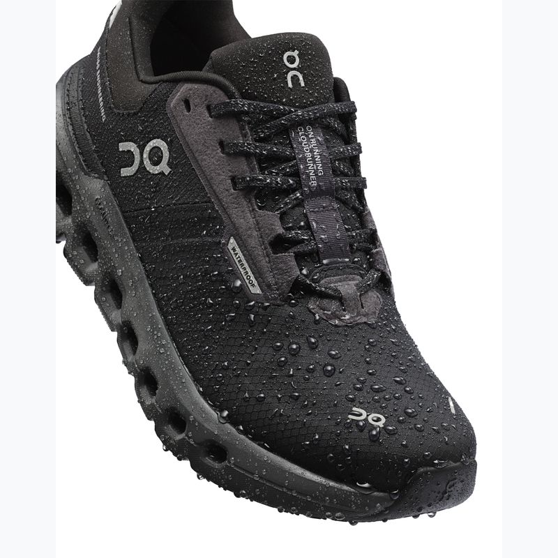 Scarpe da corsa da donna On Cloudrunner 2 Impermeabile magnete/nero 14